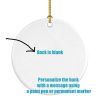 Japanese Chin #2 Merry Christmas Ceramic Ornament Christmas Tree Hanging Decorations for Home Christmas Holiday, Party, Gift, 3 in, Multicolor