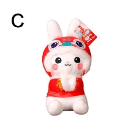 1pc Rabbit Doll (9.84"������4.72"); Lion Plush Toys; New Year's Mascot; Holiday Gifts; Pillow Decorations (Style: C)