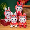 1pc Rabbit Doll (9.84"������4.72"); Lion Plush Toys; New Year's Mascot; Holiday Gifts; Pillow Decorations
